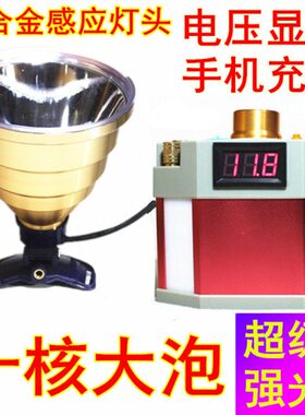 P2000强光十核感应头灯12V充电超长续航头戴分体钓鱼超P90亮P100