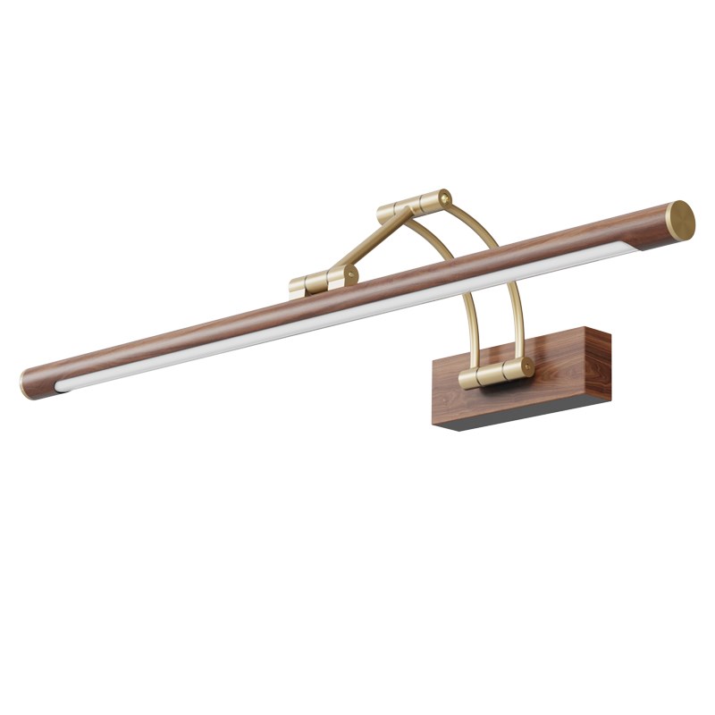 木纹镜前灯卫生间镜q柜专用洗漱台洗手间免打孔镜子灯照画灯