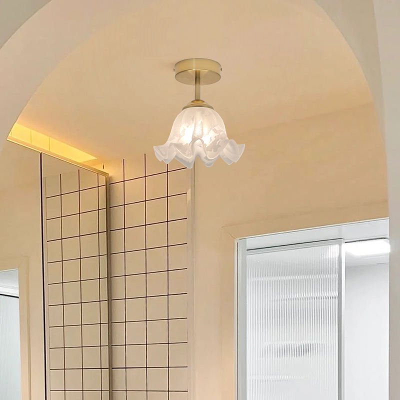 网红过道吸顶灯走廊玄关门厅灯日式阳台入户北欧中V山衣帽间小灯