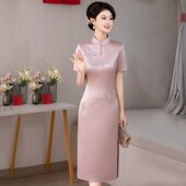 妈妈礼服高贵气质结婚宴装 喜婆婆婚宴装 2025新款 平时可穿结婚喜服