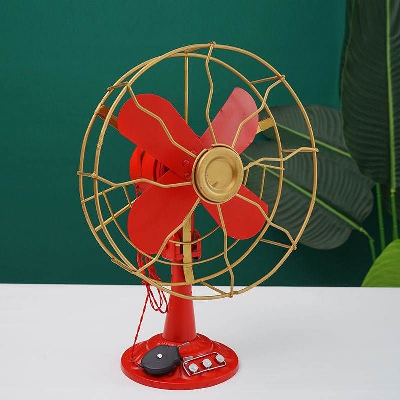铁艺风扇 摄影道具 书桌服装店节日展厅复古做旧软装装修个性摆件
