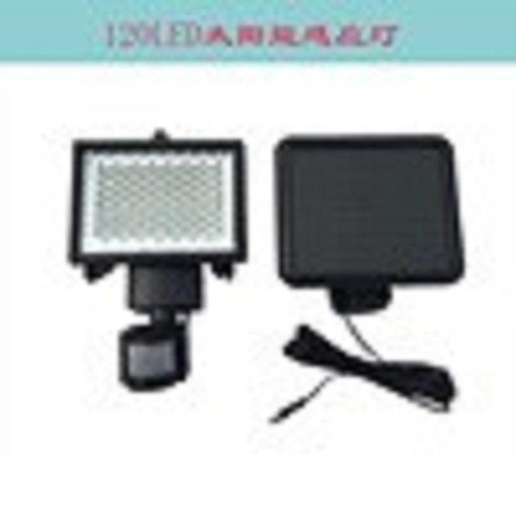 电商太阳能120LED人体感应灯户外防水庭院壁灯楼梯灯车库灯