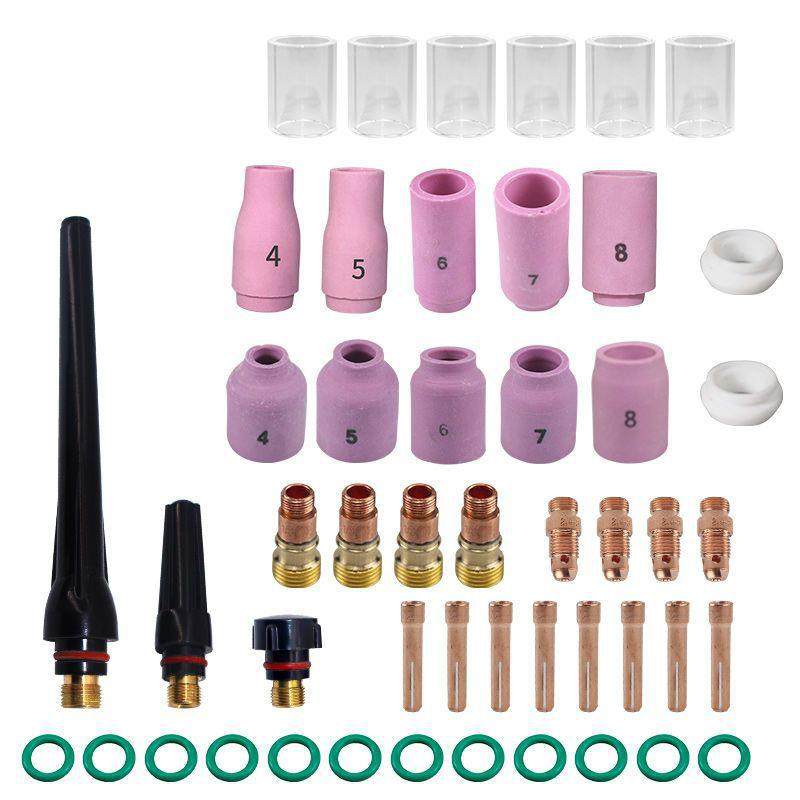 49件TIG焊枪粗短气体透镜适用于WP17WP18WP26,自行车/骑行装备/零配件,更多零件/配件,淘宝优惠券,粉丝福利购,淘宝优惠卷