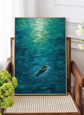 现代简约泛舟奢客厅沙发背景墙装饰画小轻众艺术玄壁关A188vJ8S感