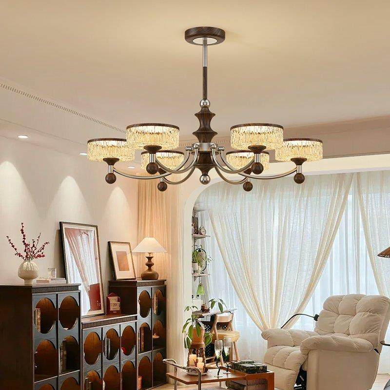 式Lighting中风客厅灯意吊式轻奢护眼卧室床头古壁灯美式复法古餐,家装灯饰光源,智能吊灯,淘宝优惠券,粉丝福利购,淘宝优惠卷