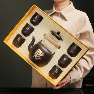 紫厅砂提梁壶陶27580瓷功夫茶具套装 家用号大容量泡壶茶过滤客茶