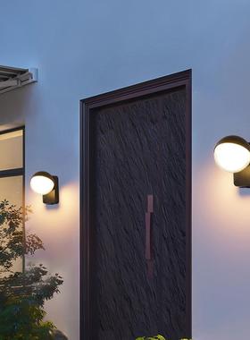 32025新品外防水壁灯简约风0度旋1124转6发户光人体感应壁灯