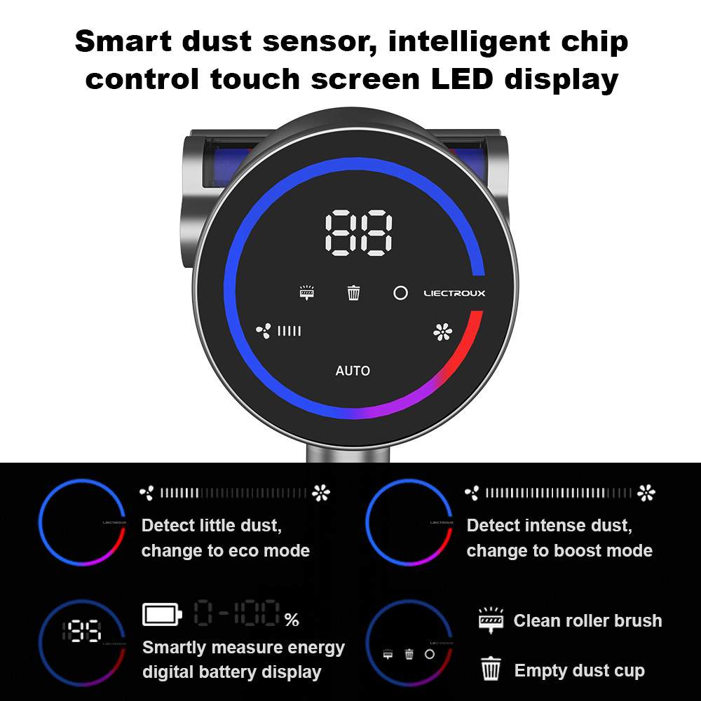 德国LIECTROUX无线手持式家用吸拖一体机便携式充电款车载吸尘器