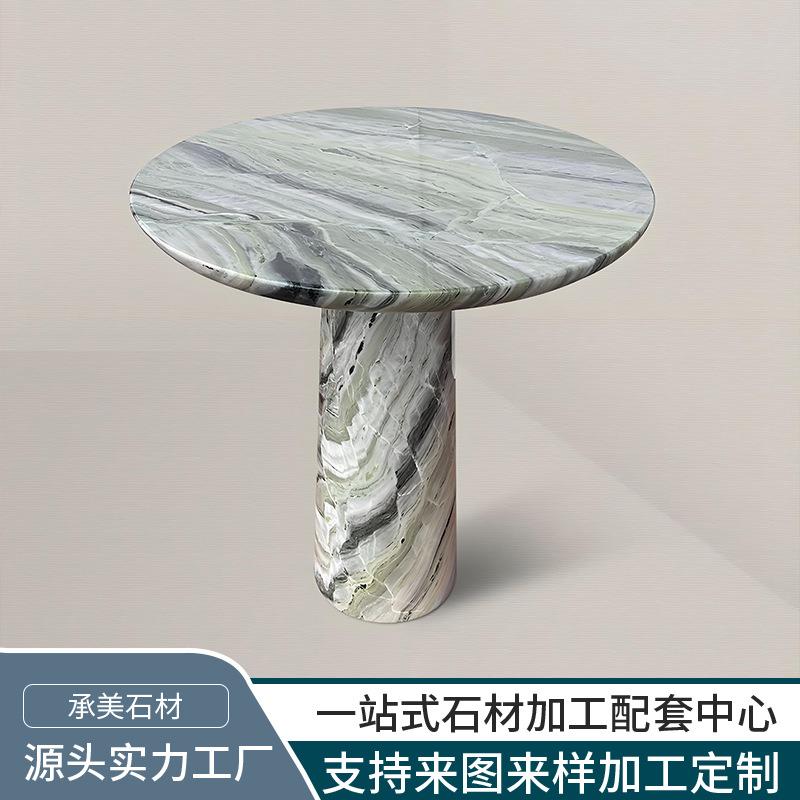 源头工厂云中非翡翠茶几天然大理石奢石客厅会客室商品房别墅酒店