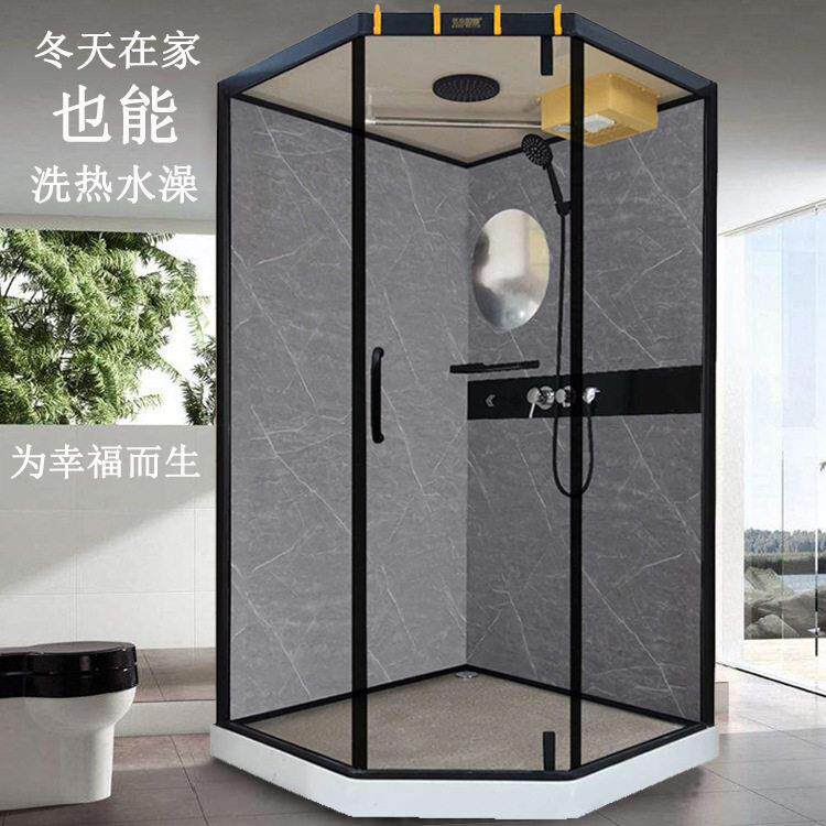 极简网红淋浴房干湿分离沐浴室洗澡隔断移门家用民宿酒店宿舍