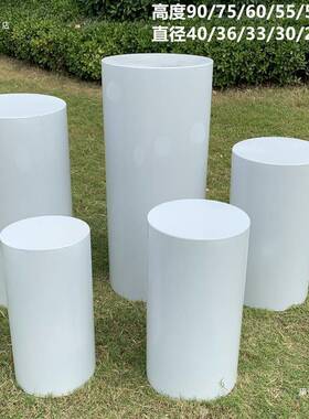 婚庆铁艺圆圆柱体迎甜品台新款婚庆道具F96M77JJ婚礼宾区装饰摆件