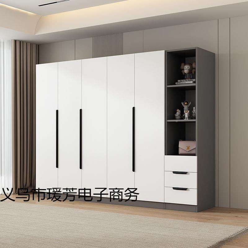 衣加柜家用卧易室简装出租房经济型对开1门木质厚衣柜现代组简约