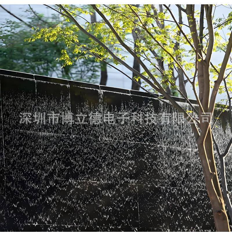 大型室外水幕喷泉水幕墙庭院流水酒店别墅景观瀑布水帘瀑布流水墙