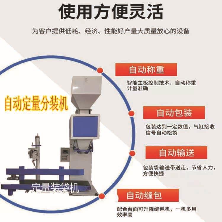 大袋称重肥料颗88合粒包口装机生物肥定量灌自装机复肥动装袋封机