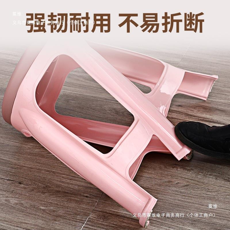 塑料凳子加家用现代简凳约客厅餐桌子圆厚凳熟胶板985椅高凳子可