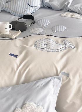 四高品质AANS2024类卡通儿童100支长绒棉毛保件套秋冬磨暖亲肤宿