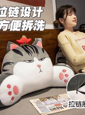 靠垫公室椅靠背护F77TH6MM腰座垫床沙发抱枕靠背宿舍头睡觉靠办背