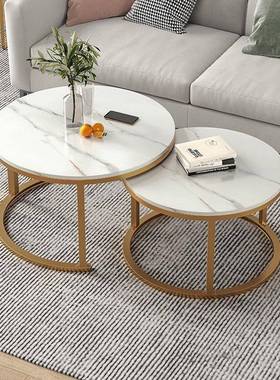 茶客厅用圆家桌小户型子沙发几边桌轻EOY奢简约现边代茶几桌台阳