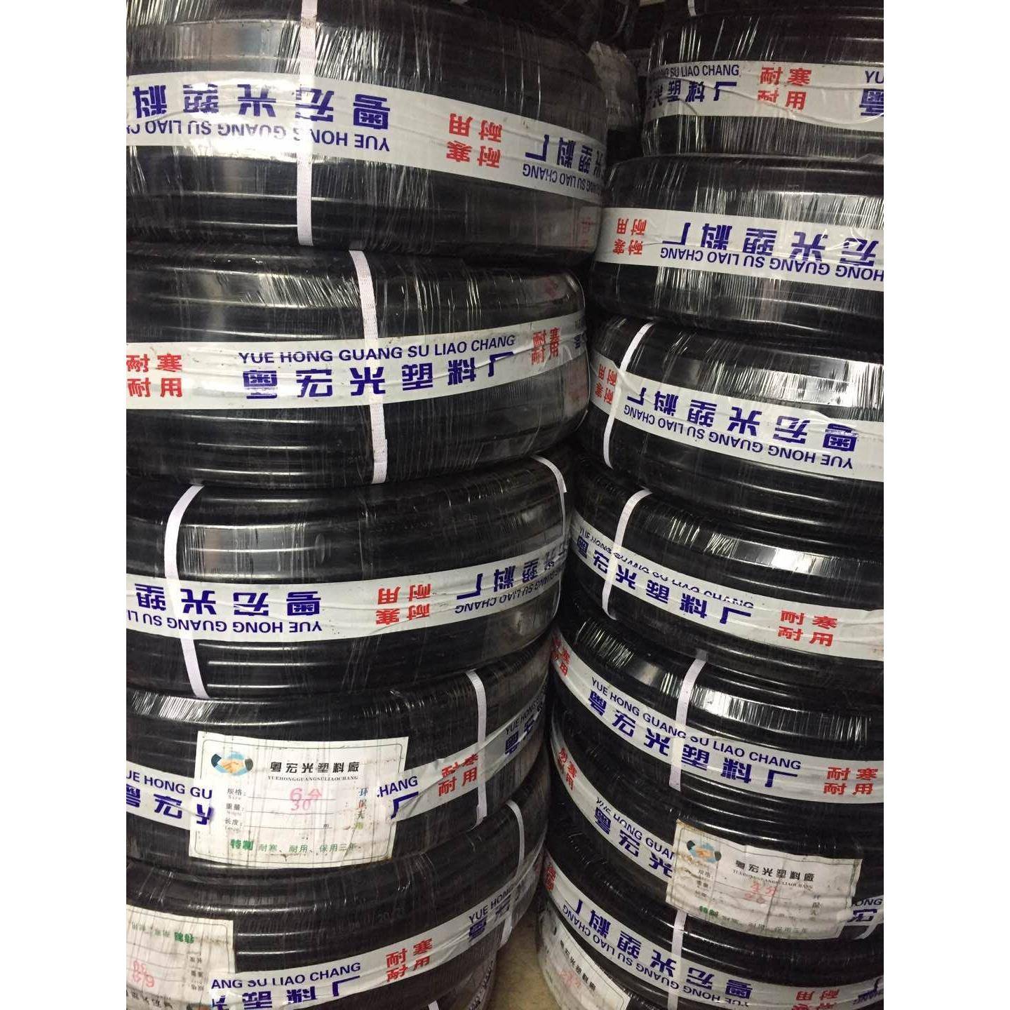 厂家直销粤PVC牛筋管绿管管黑无品牌/管塑料浇花水牌管软管