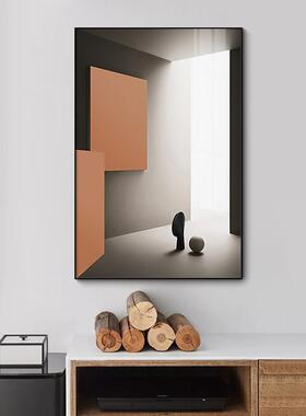 大幅酒厅装饰画现客代简约抽象画高清JSS-8232店民宿画宾馆走廊壁