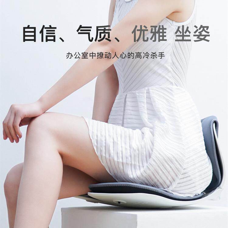坐垫亚马办逊垫便携式折椅垫公Teach室椅叠子靠背坐垫一座连体护