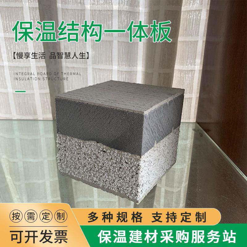 外墙免棉模667板结构一体板双面拆浇注保温塑板装饰挤砂浆复合岩