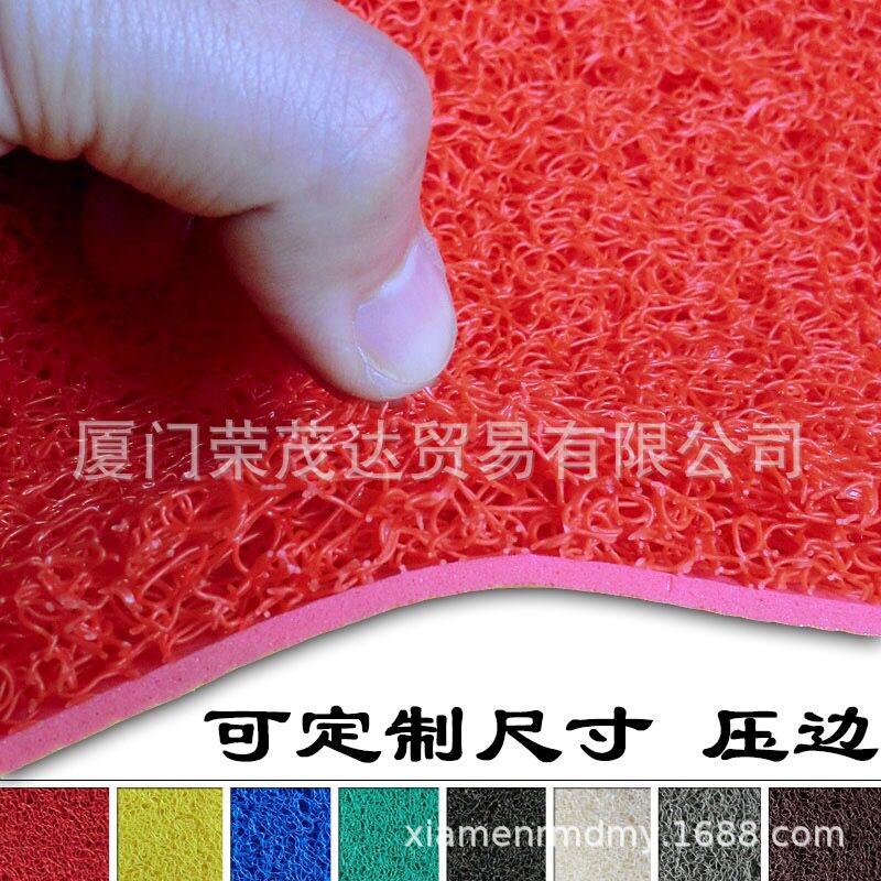 地毯生产印logo  迎宾门垫防滑脚垫 图案制作尺寸 压印丝圈地毯