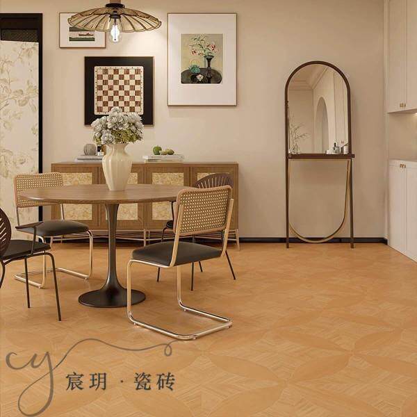凡尔赛纹砖800x800复古房拼花瓷砖餐厅厨卧厂标室防滑木仿古砖地
