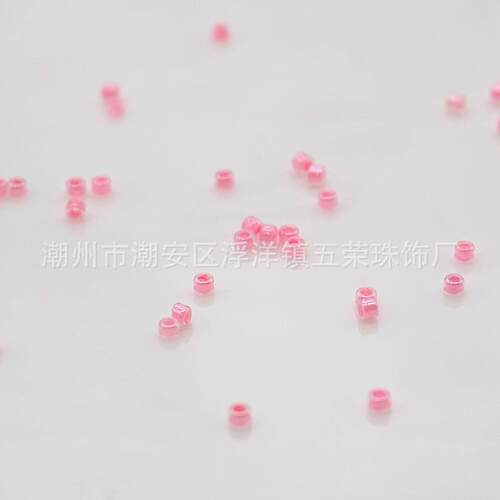 WRZXW-37电脑机绣珠盘珠饰璃品料连线玻珠璃辅米珠机绣QBX玻散珠