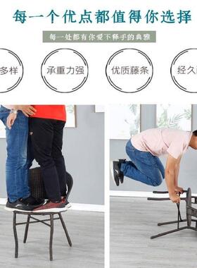 阳台小桌XBM编椅藤椅室件套户外庭院茶几组合外露三台仿藤靠背椅