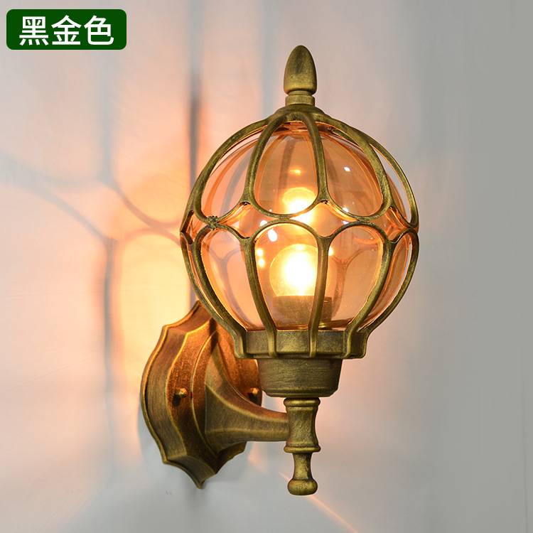 LED户外防水壁灯阳台节能室外LED庭院灯酒店壁灯复古过道防雨壁灯