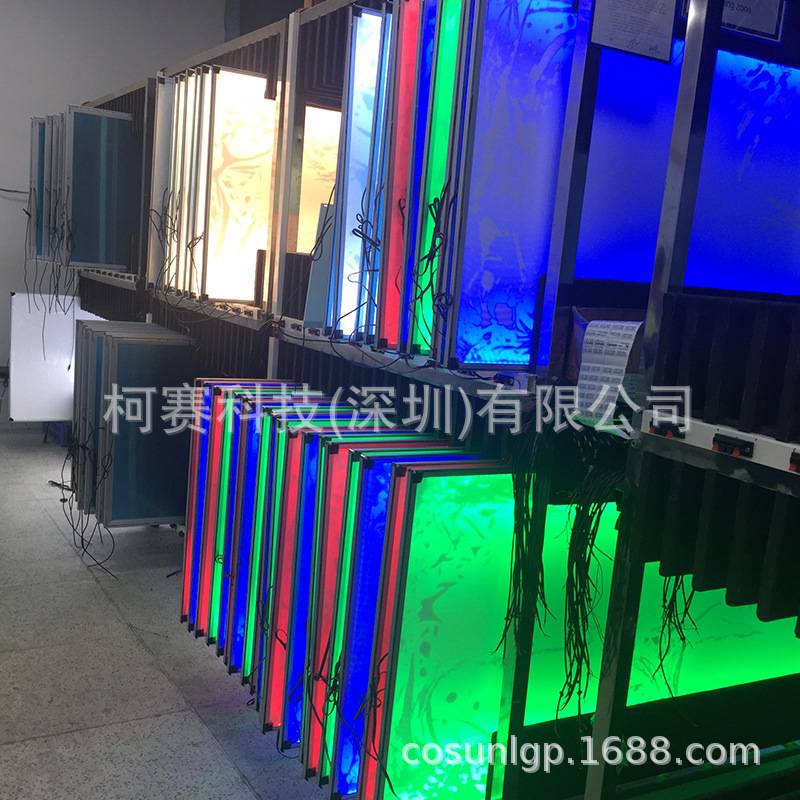 翻盖灯箱广告牌欧美开启式画框LED发光磁吸超薄灯灯展示架