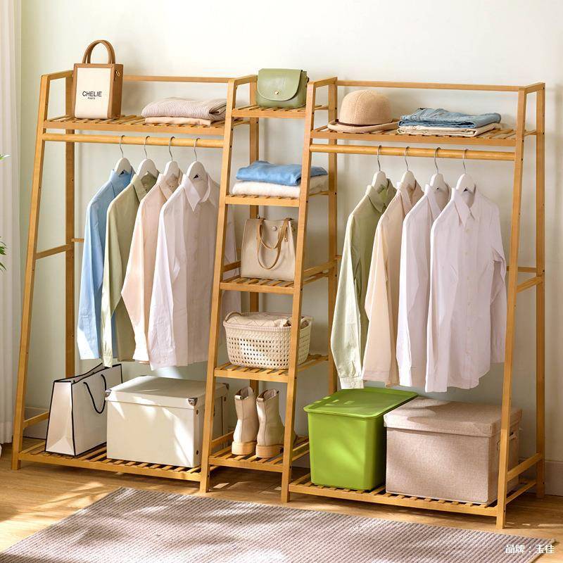 家用简易衣柜经济性出租房用挂衣区组装防尘货架式卧室衣橱结实