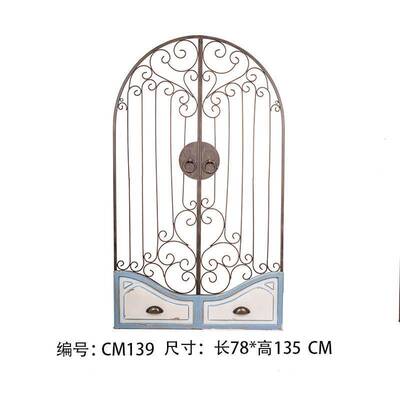 墙面假窗户布景道具黑板挂壁置物架窗框店面留言板庭园装饰品树脂