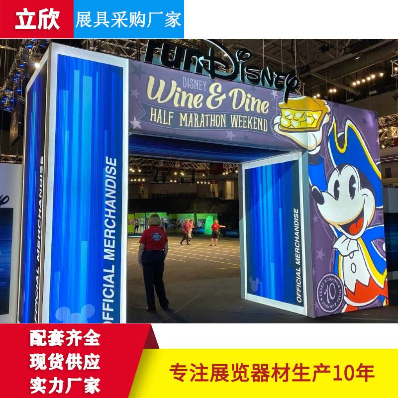 室内户外广告牌门头立式单双面灯箱 背景挂墙式高清画面LED灯箱图片