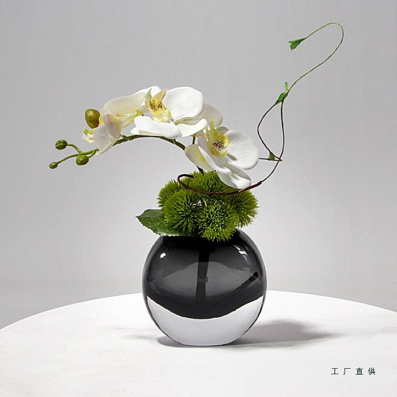 轻奢花绿植花艺摆件感客厅餐桌茶几卫生间洗漱台假花摆设