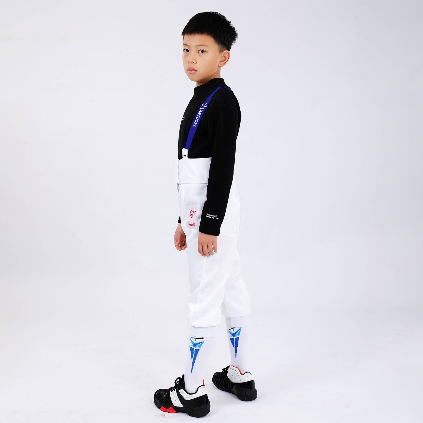 蓝托克击剑服装裤子7分击剑裤 450N加厚防刺CFA认证可参加比赛