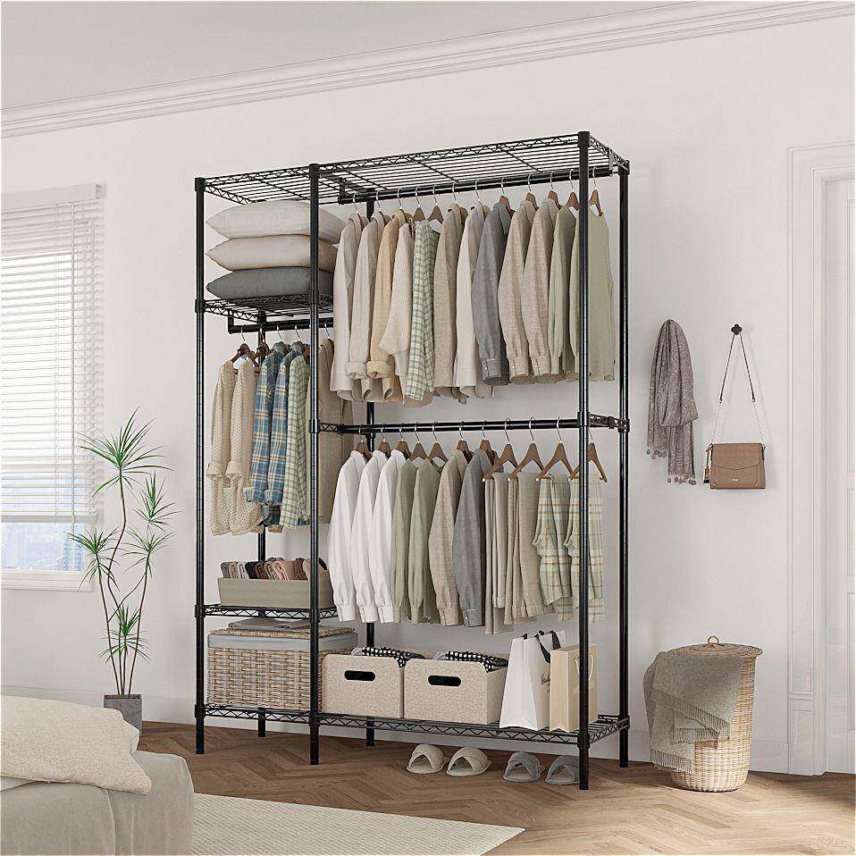 I1衣柜简易卧室家用布衣柜简约出租房钢管挂衣柜加粗加厚全钢