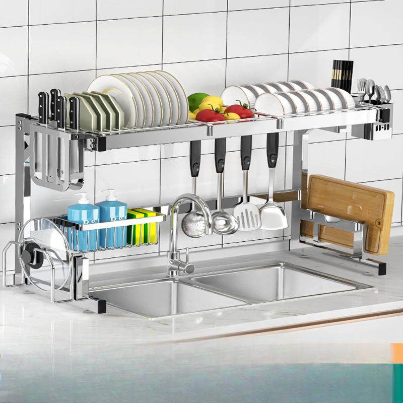 厨房水槽置物架304不锈钢多功能洗碗架水池放碗碟盘收纳沥水碗架,厨房/烹饪用具,抹布架/厨房清洁收纳架,淘宝优惠券,粉丝福利购,淘宝优惠卷