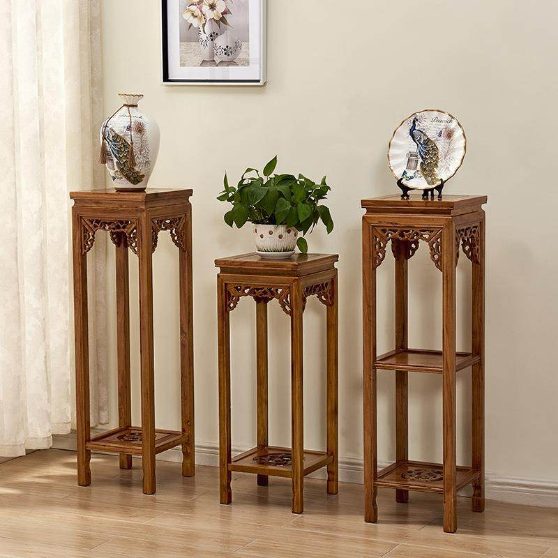 实木花架客厅仿古榆木吊兰中式阳台绿萝盆景鱼缸古典架子红^A儿^A,基础建材,脚轮/万向轮,淘宝优惠券,粉丝福利购,淘宝优惠卷