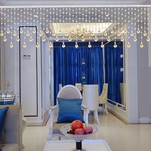 珠帘水晶隔断帘客厅挂帘门帘珠子装饰吊饰串珠链卫生间免打孔新款