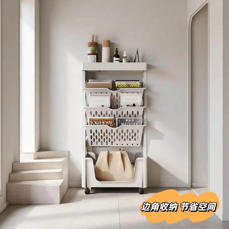落地桌边多层置物架小推车移动带轮家用整理书架学生桌边收纳拆凡,收纳整理,书桌收纳置物架,淘宝优惠券,粉丝福利购,淘宝优惠卷