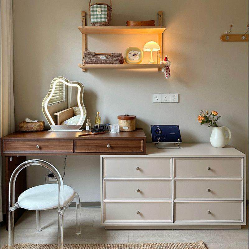 实木奶梳妆台油风中古风胡桃木宋式伸缩小户型卧室斗柜一体化妆桌,饰品/流行首饰/时尚饰品新,其他DIY饰品配件,淘宝优惠券,粉丝福利购,淘宝优惠卷
