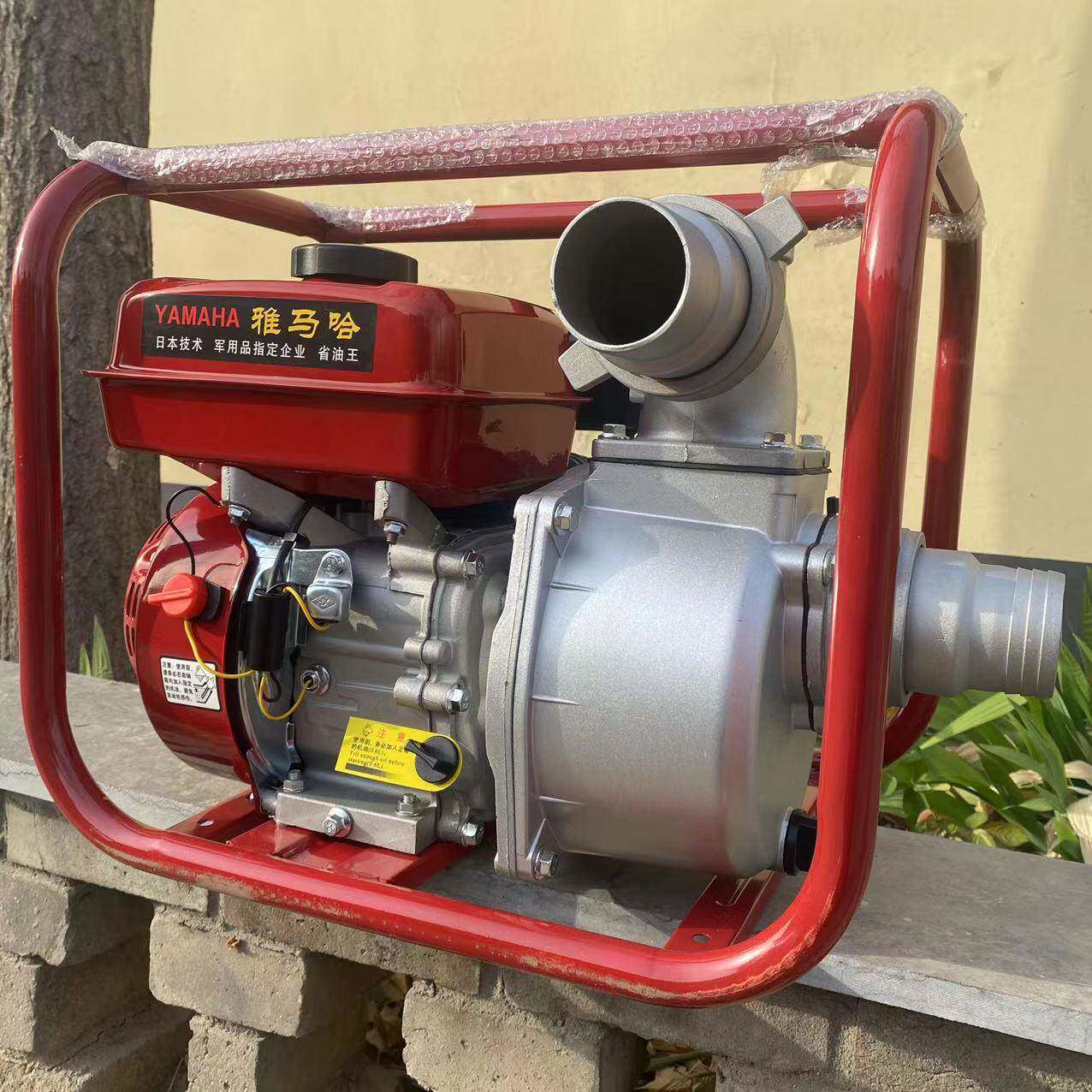 四轮拖车柴油水泵6寸柴油高压水泵汽油机带动3寸自吸泵