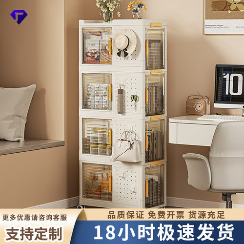 可移动书架置物架儿童玩具收纳架阅读家用小推车带轮落地简易书箱