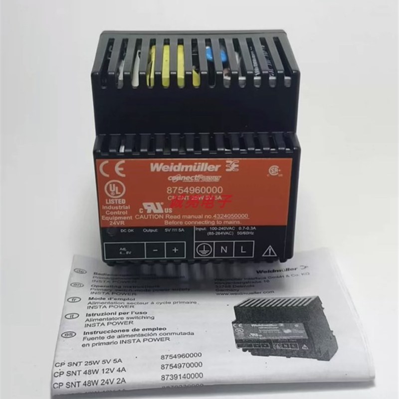 魏德米勒开关电源CP SNT 48W 24V 2A 订货号8739140000
