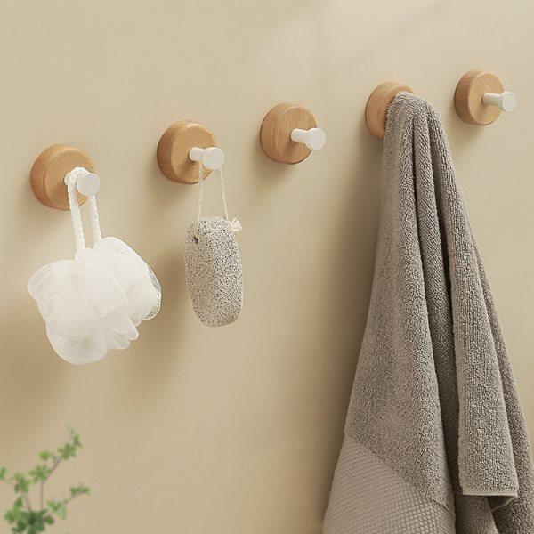 实木挂衣钩挂墙壁免打孔入户门后钩子单钩衣柜浴室洗手间毛巾原木,家装主材,挂钩/挂衣钩,淘宝优惠券,粉丝福利购,淘宝优惠卷