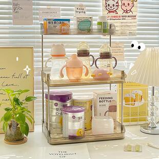 婴儿用品置物架宝宝奶瓶奶粉辅食工具餐具桌面沥水架喂养台收纳盒