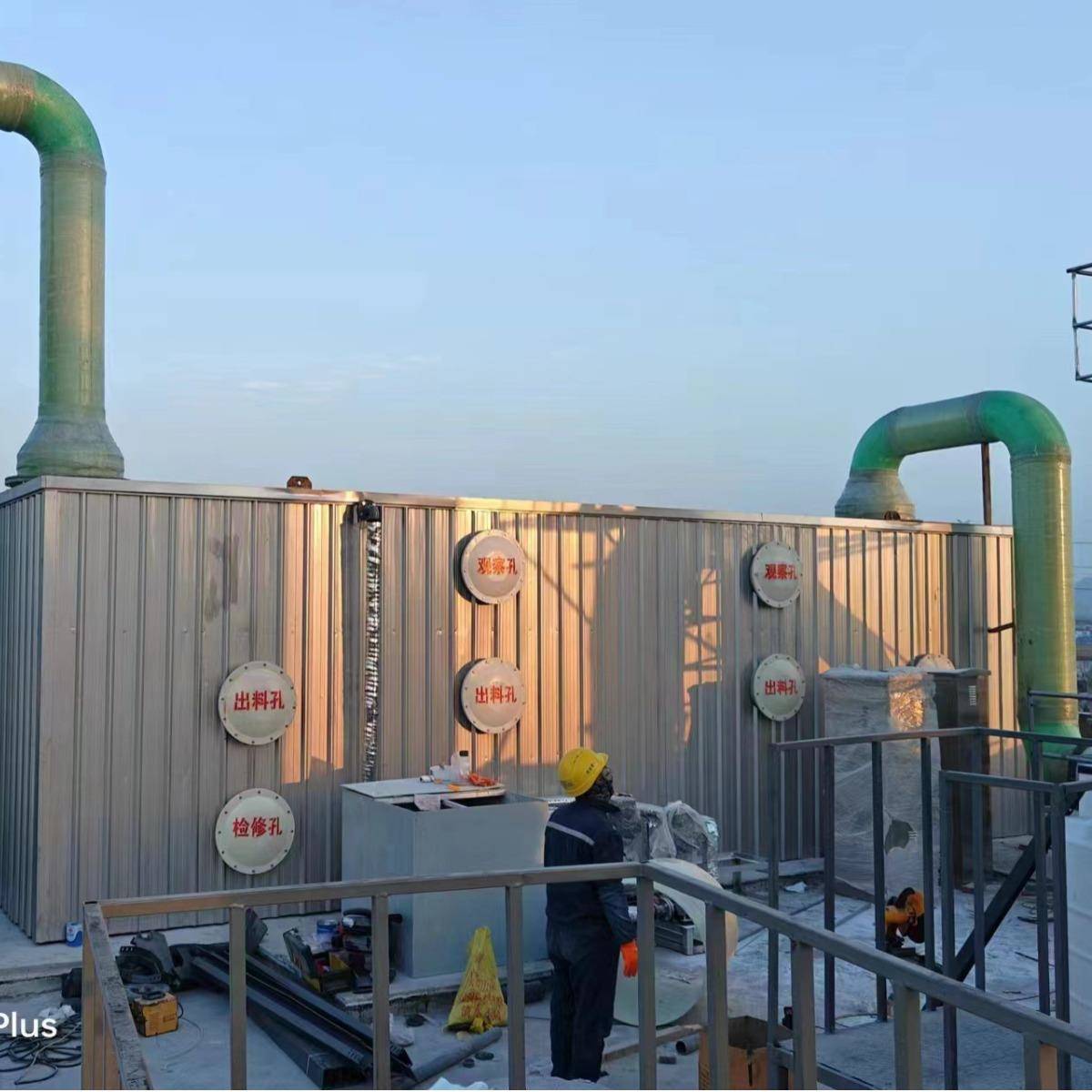 玻璃钢生物除臭箱PP生物除臭箱污水处理厂滤池生物除臭设备除臭塔