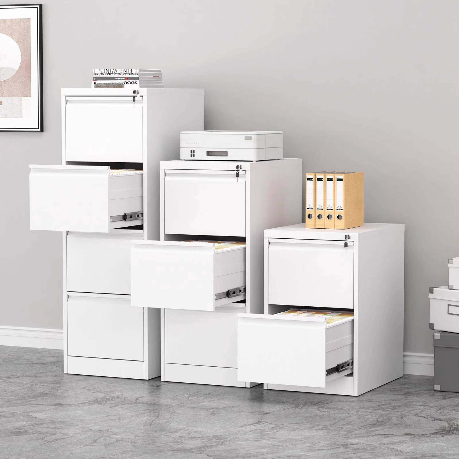 挂捞柜A4FC快劳柜卡箱办公室抽屉式文件夹柜铁皮档案合同柜四斗柜